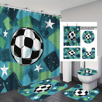 Basketball-Themed Bathroom Decor Set