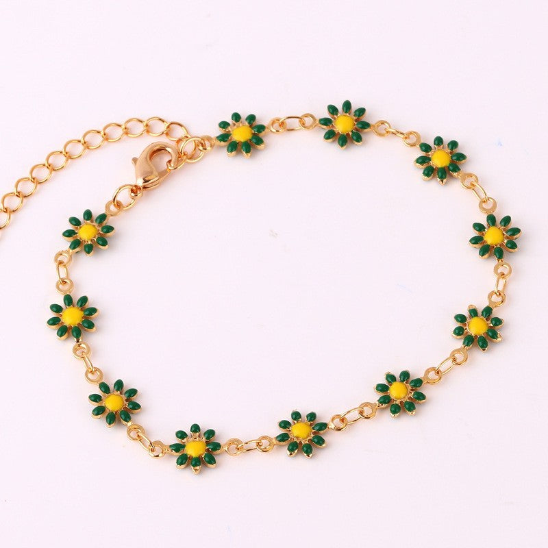Floral Daisy Chain Necklace Acalora