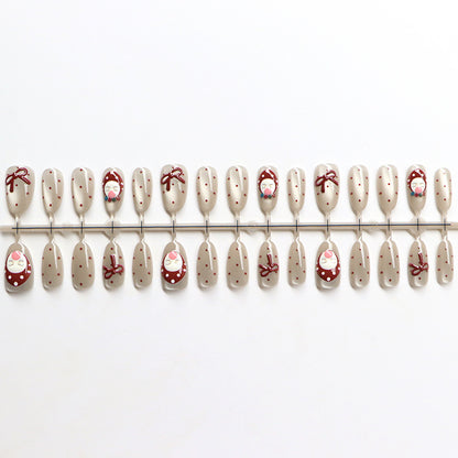 Festive Themed Press-On Nail Decor Acalora