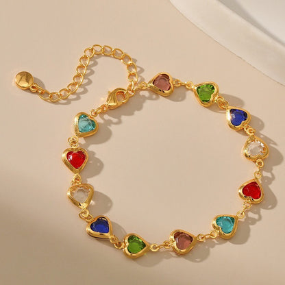 Butterfly and Daisy Charm Anklet Acalora