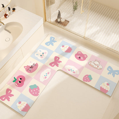 Non-Slip Colorful Bathroom Mat