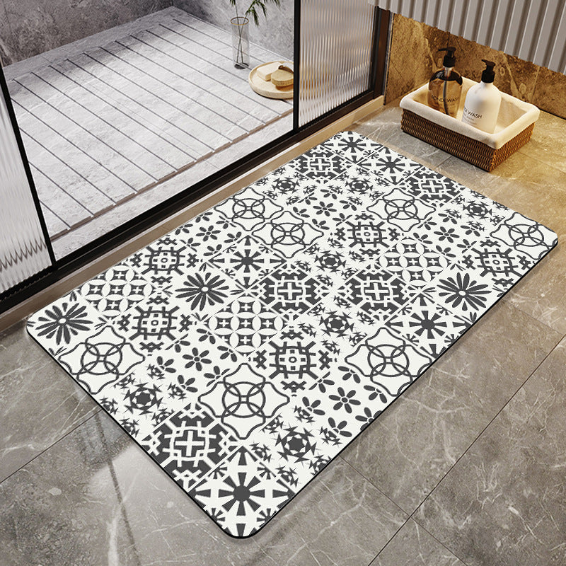Abstract Modern Bath Mat Acalora