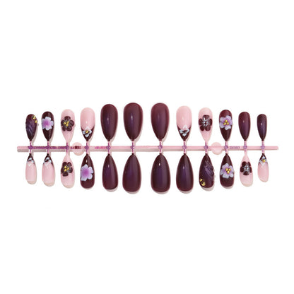 Floral Embellished Press-On Nail Set Acalora 1788496103
