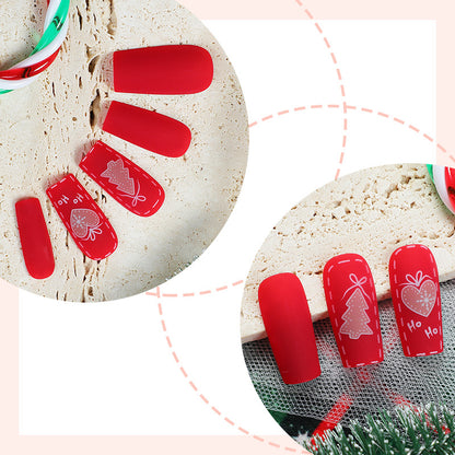 Festive Holiday-Themed Press-On Nails Acalora