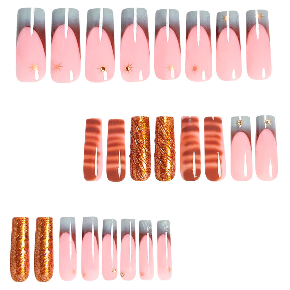 Artistic Long Press-On Nail Extensions Acalora