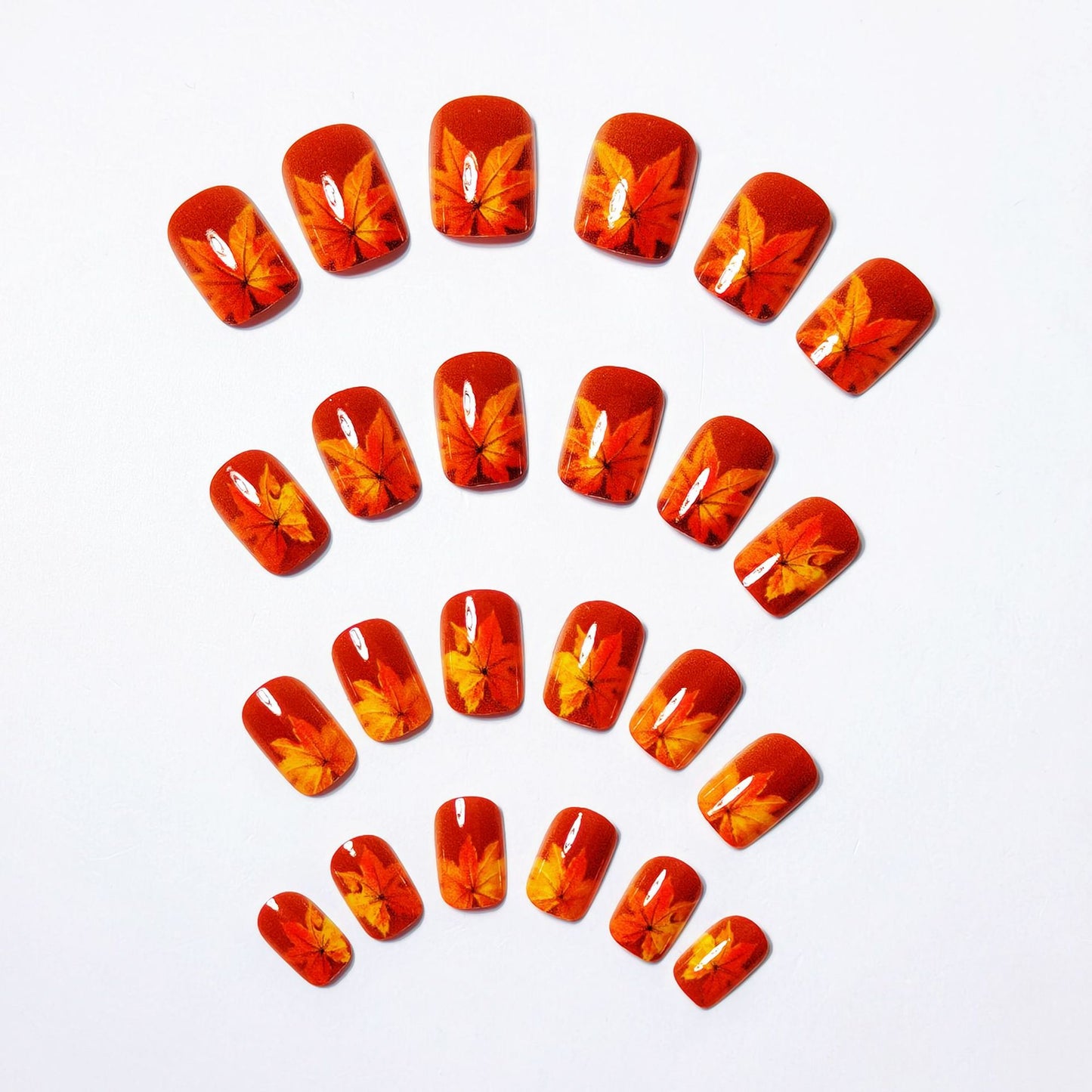 Autumn Leaf Pattern Nail Art Acalora