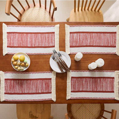Chic Fringed Table Placemats