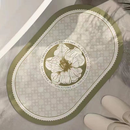 Elegant Country-Themed Bathroom Mat