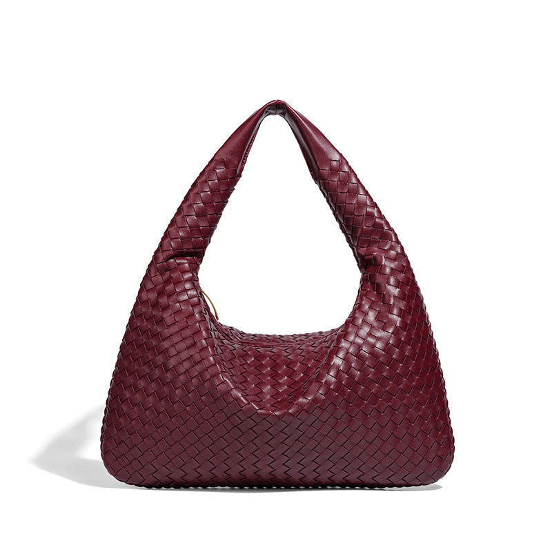 Woven Leather Hobo Bag Acalora