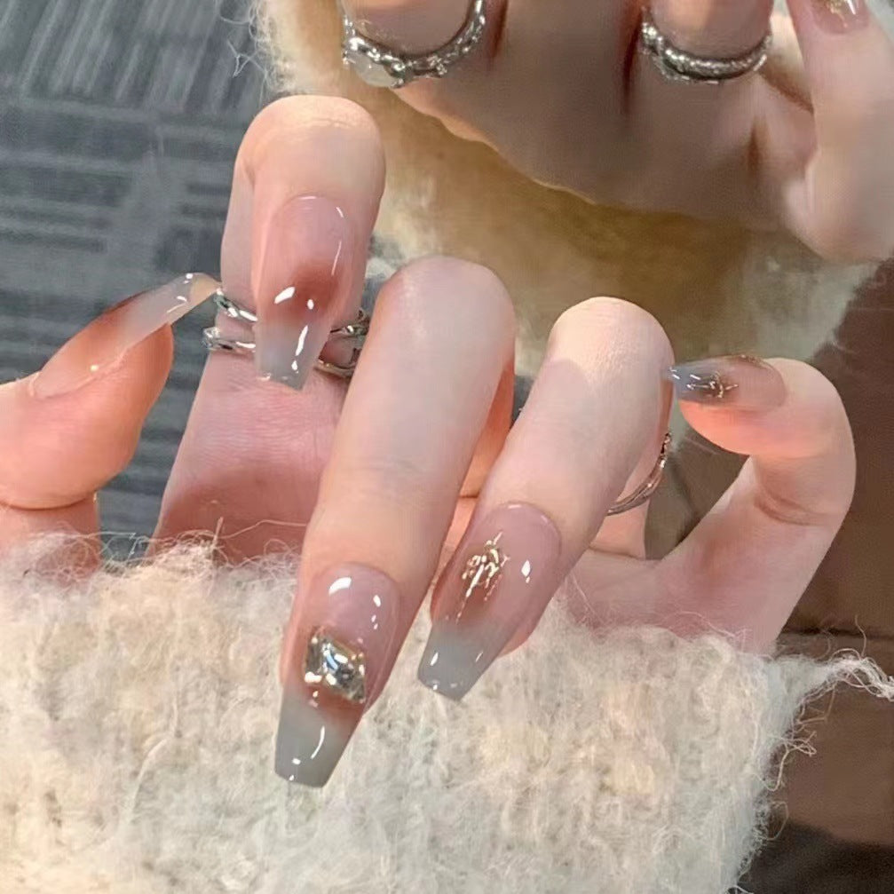 Sparkling Rhinestone Press-On Nail Set Acalora