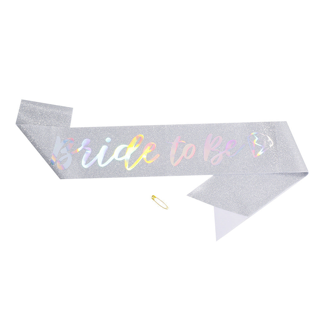 Ladies Glittering Bride Sash Kalsten
