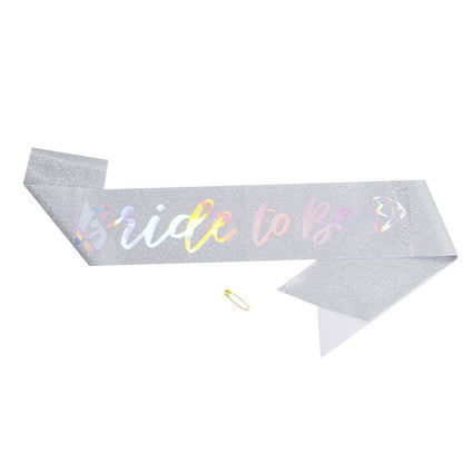 Ladies Glittering Bride Sash Kalsten