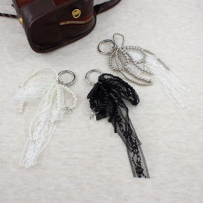 Lace and Bead Keychain Acalora