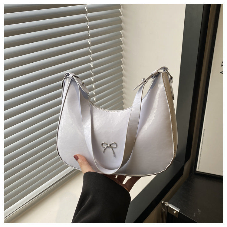 Premium Glossy Faux Leather Hobo Bag Acalora