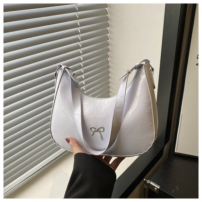 Premium Glossy Faux Leather Hobo Bag Acalora