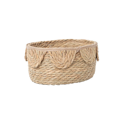 Stylish storage basket with wave rim Acalora