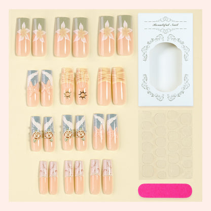 Creative Themed Press-On Nail Art Set Acalora