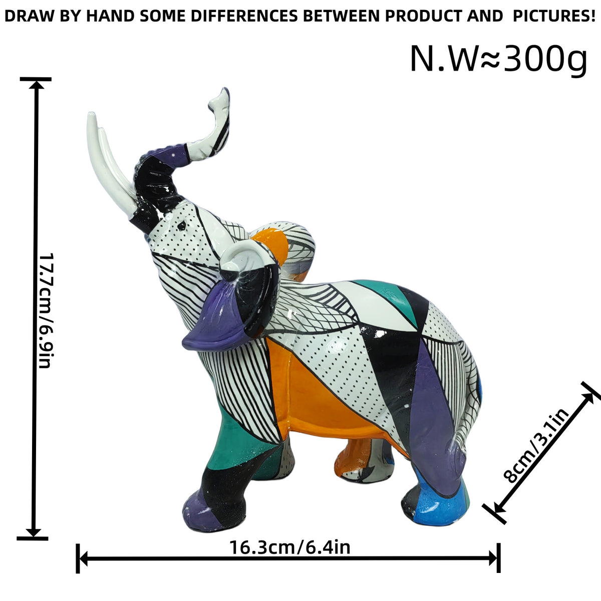 Artistically designed elephant figure Acalora