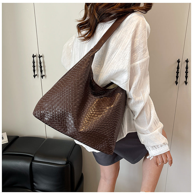 Woven Leather Shoulder Bag Acalora
