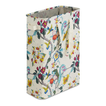 Foldable laundry basket with wheels and practical lid Acalora