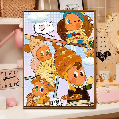 Playful Cartoon Illustration Wall Art