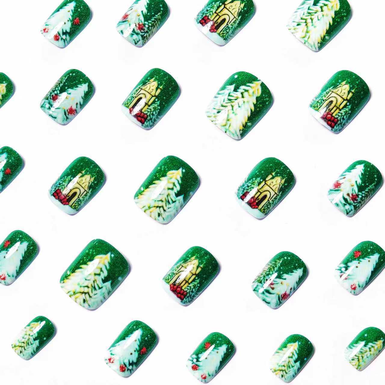 Festive Winter Holiday Nail Art Acalora