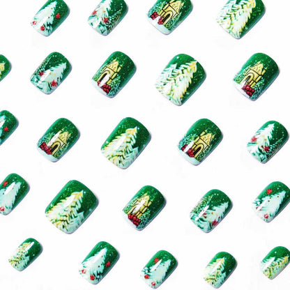 Festive Winter Holiday Nail Art Acalora