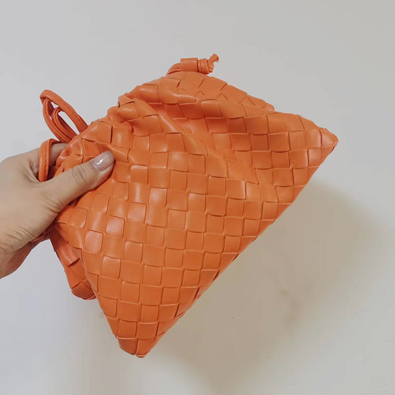 Textured Woven Handheld Clutch Acalora