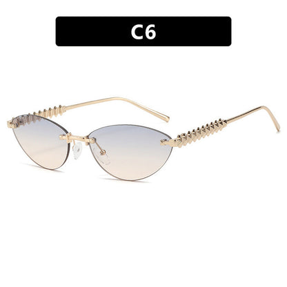 Women's sunglasses in a modern, geometric design with a stylish metal frame and UV protection Karnz