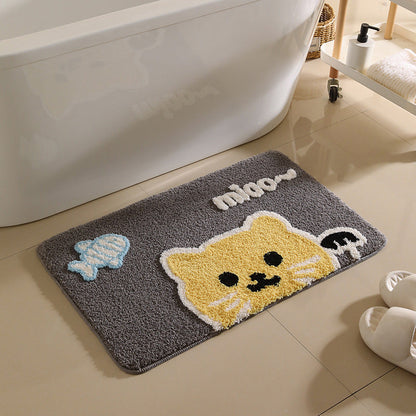 Decorative Fruit-Themed Bath Rug