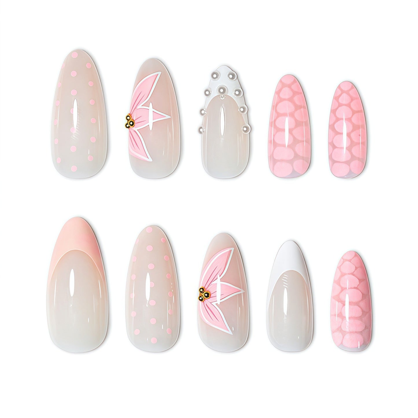 Elegant Floral Design Nail Wraps Acalora