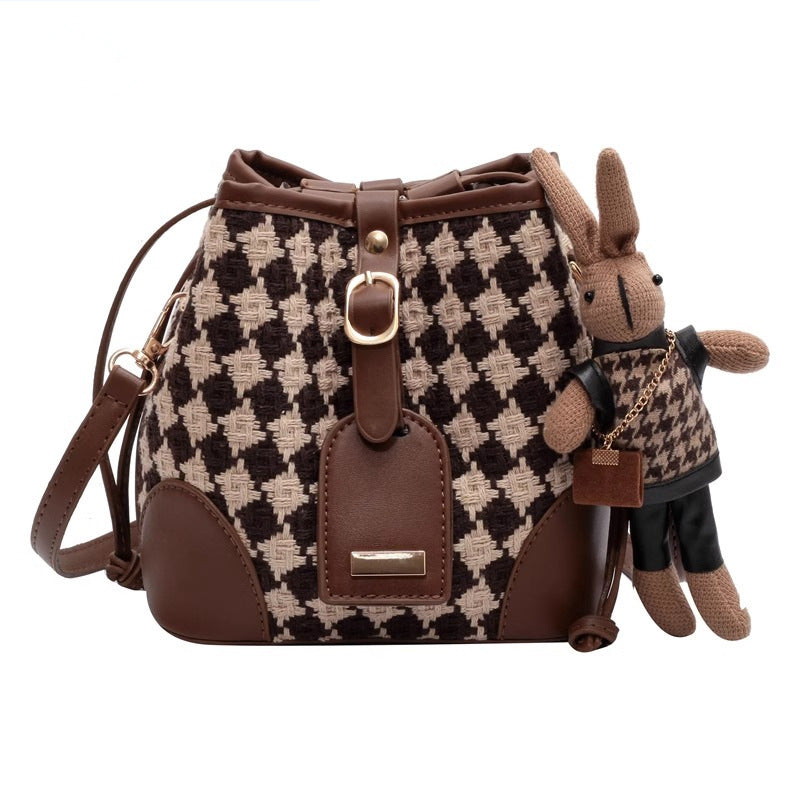 Stylish Knit Bucket Bag Acalora