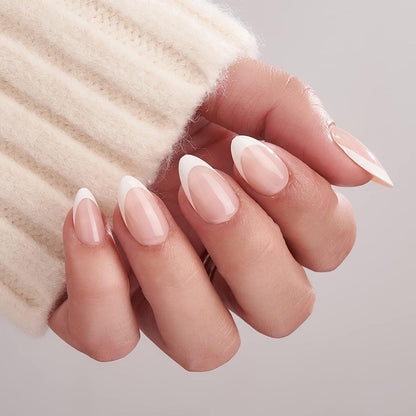 Elegant French Tip Press-On Nails Acalora