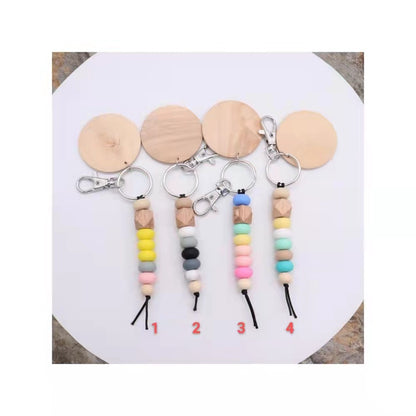 Decorative Wooden Beaded Keychain Acalora