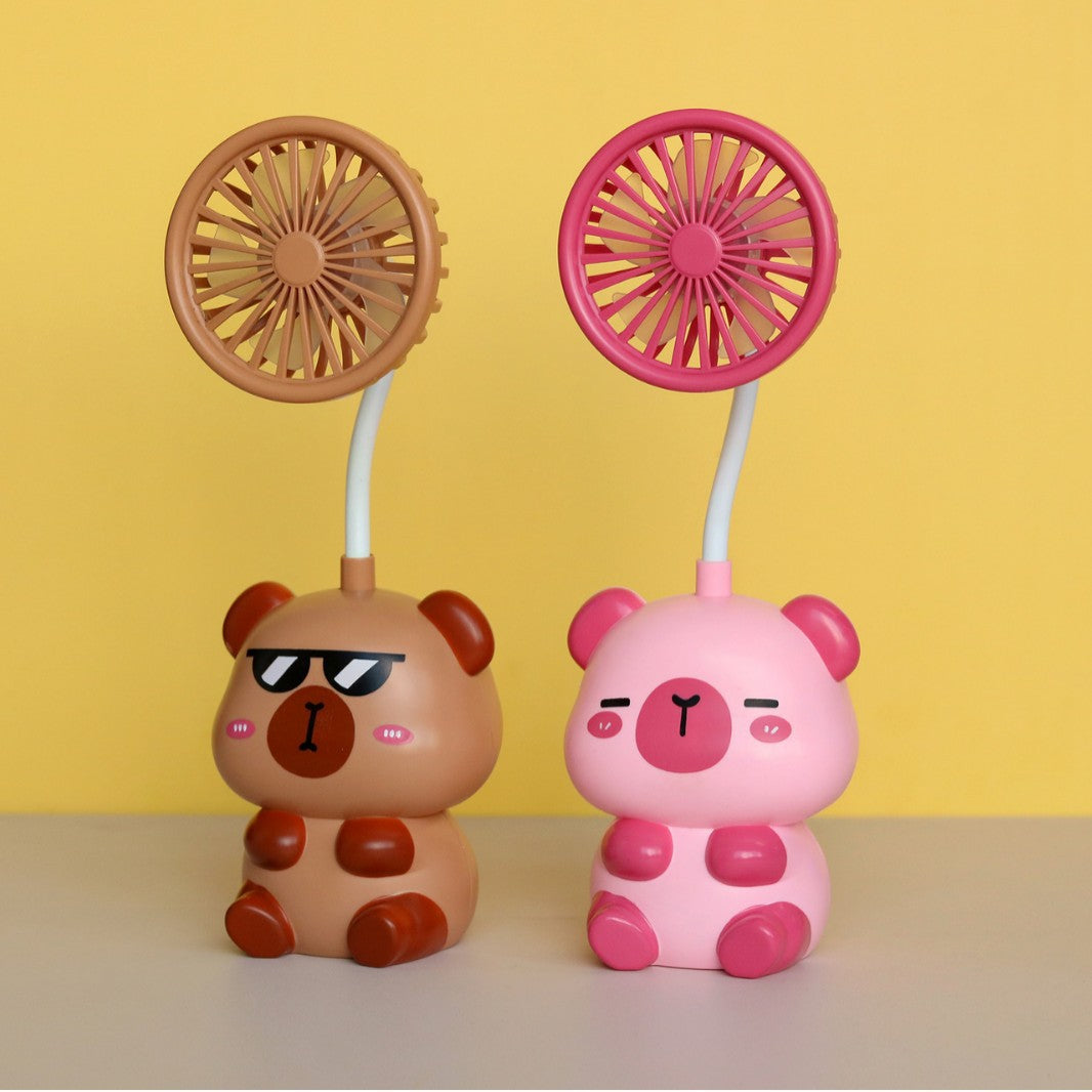Unisex Cute Mini Handheld Fan with Flexible Head Brehn