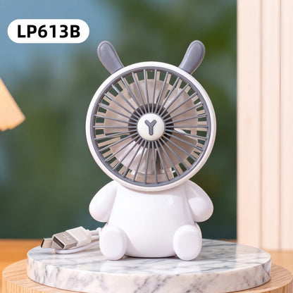 Women's Portable USB Handheld Fan with Cute Bear Motif Karnz