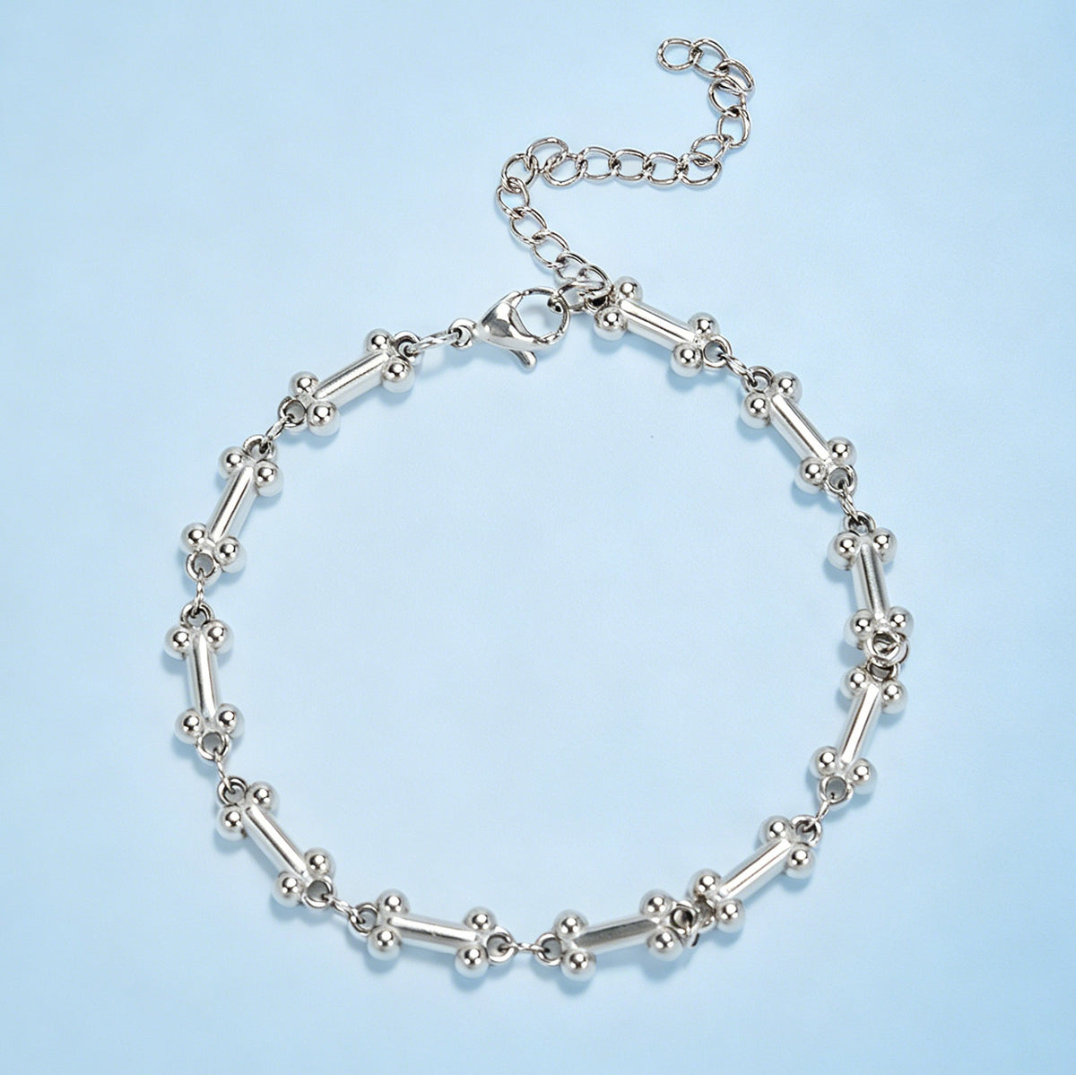 Intricate Textured Chain Bracelet Acalora