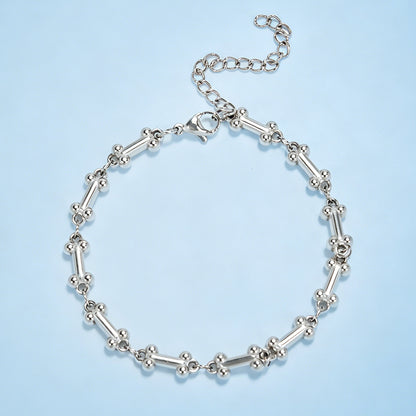 Intricate Textured Chain Bracelet Acalora