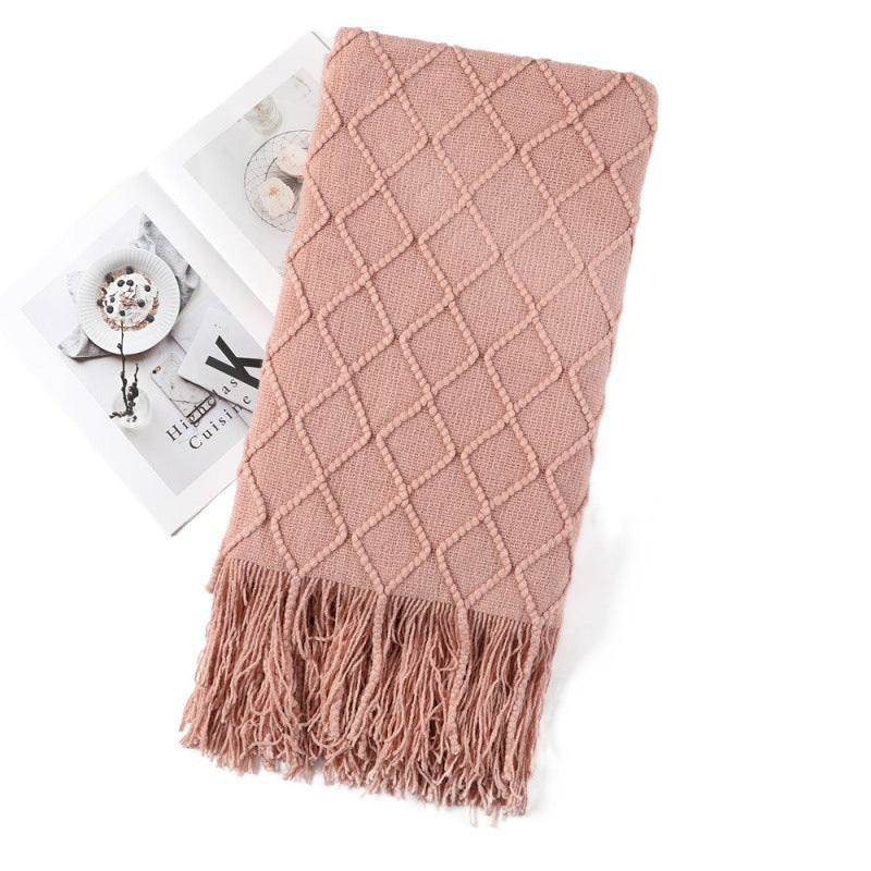 Women's Cozy Textured Throw Blanket