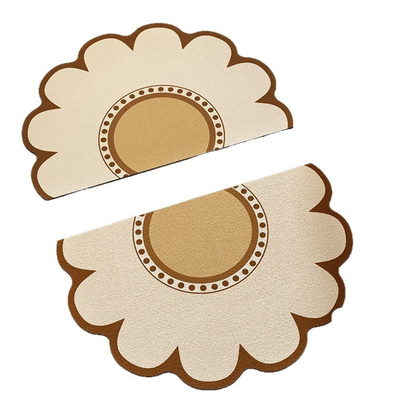 Floral Pattern Bath Mat