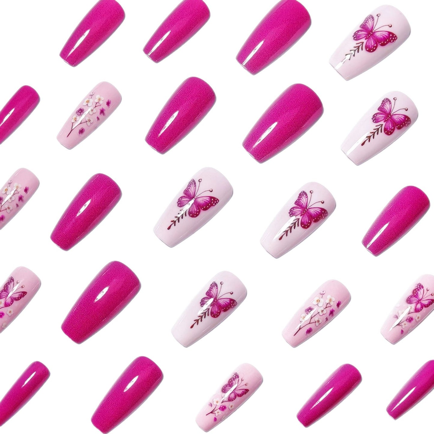 Floral Butterfly Nail Art Set Acalora