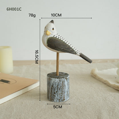 Charming Bird Sculpture Accent