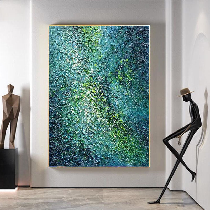 Abstract Multicolored Textured Canvas Art