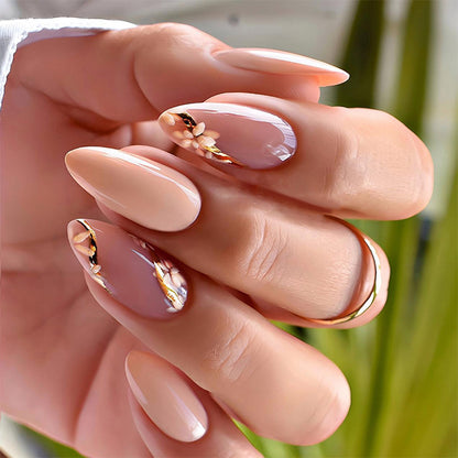 Floral Press-On Nail Art Set Acalora
