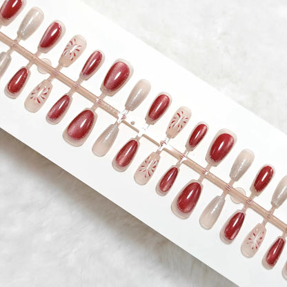 Luxury color shimmer faux nails Acalora