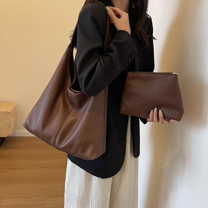 Textured Leather Hobo Bag Acalora
