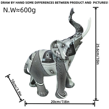Artistic elephant figure with colorful design Acalora