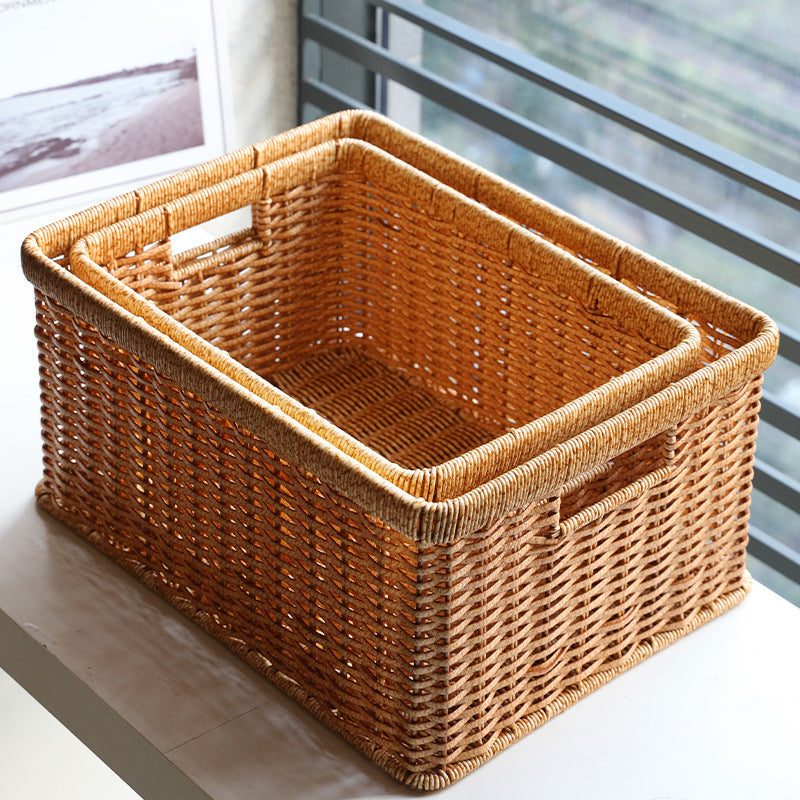 Unisex Practical Storage Basket with Open Handles Karnz