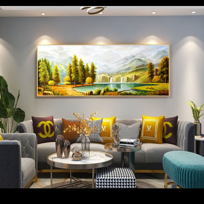 Large Landscape Framed Canvas Art
