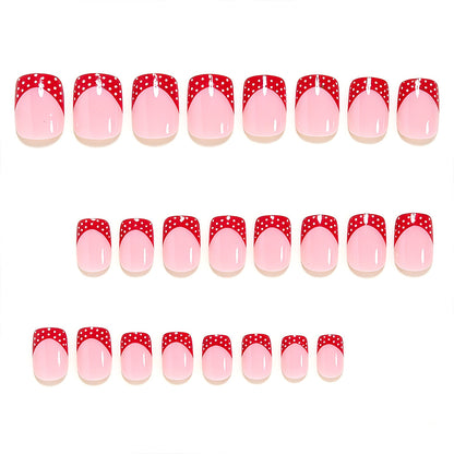 Decorative French Tip Nail Art Design Acalora